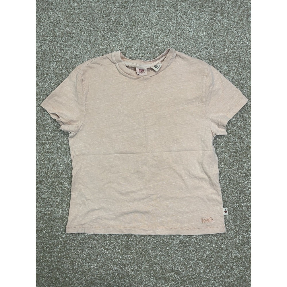 LEVI'S Womens T-Shirt Top‎ UK 14 Medium Purple Cotton CW07